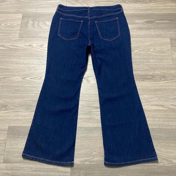 Old Navy High Rise Wow Flare Jeans Blue Size 14 Short - Picture 7 of 7